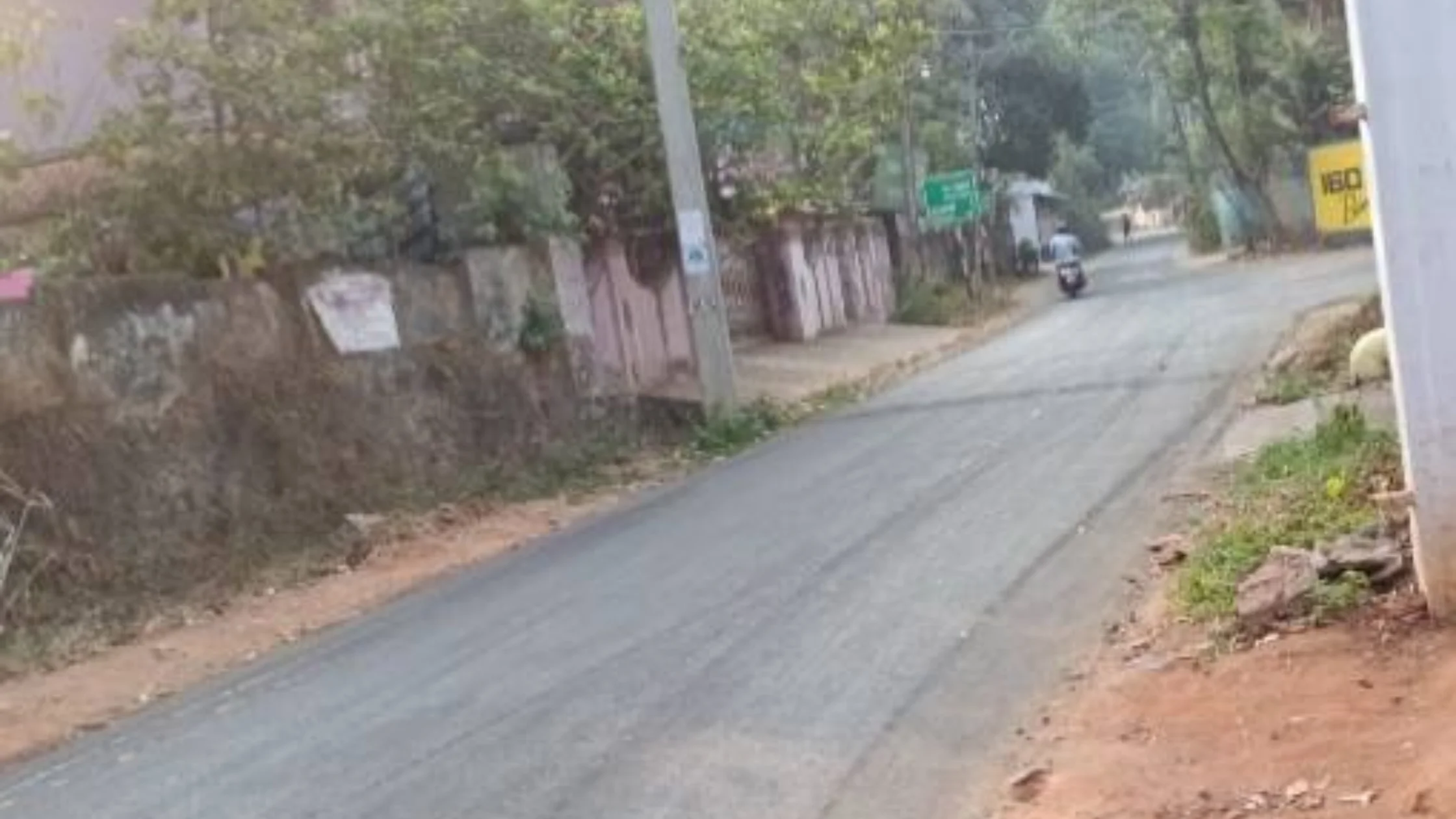 பைங்குளம் பகுதியில் வேகத்தடை எச்சரிக்கை குறியீடுகள் இல்லாததால் சாலை விபத்து அபாயம்